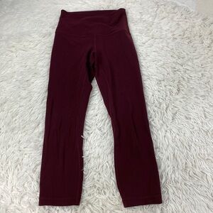 Lululemon Align Crop *21" Garnet